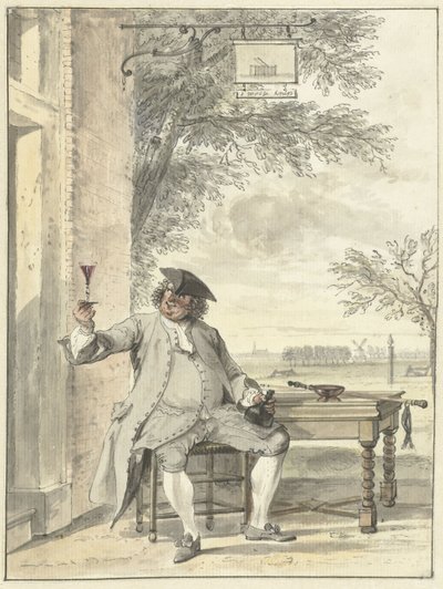 Hanın De Mosse Knip önünde dinlenme yürüteç by Cornelis Troost