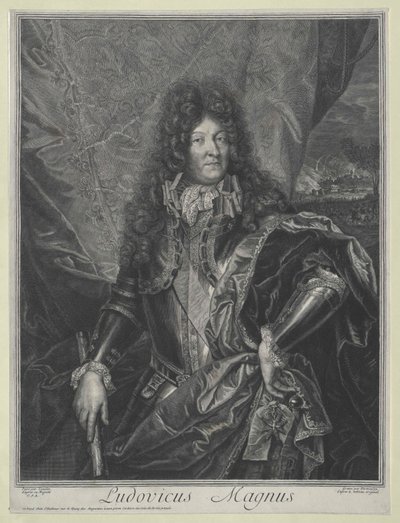 Fransa Kralı 14. Louis (gravür) by Cornelis Vermeulen