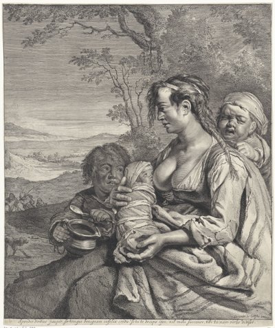 heidin Söz veriyorum fakirler ne kadar zenginse o kadar zengin (...) verdiğin sözler (nesne üzerine başlık) by Cornelis Visscher (II)