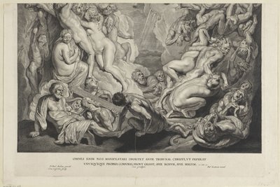 Son Yargı (alt plaka) by Cornelis Visscher (II)