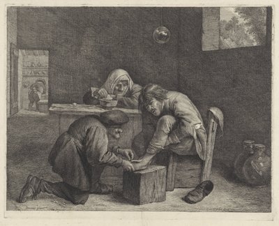 Adam bir doktor by Cornelis Visscher (II)