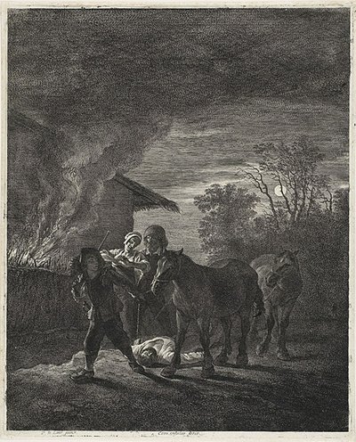 Ayışığı Sahnesi by Cornelis Visscher