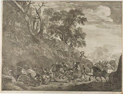 Konvoya Saldırı by Cornelis Visscher