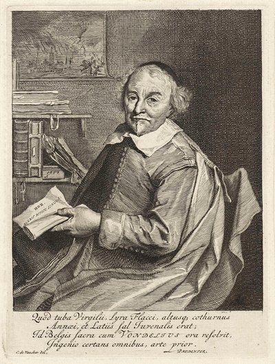 Joost van den Vondel, birahane. 1657 by Cornelis Visscher