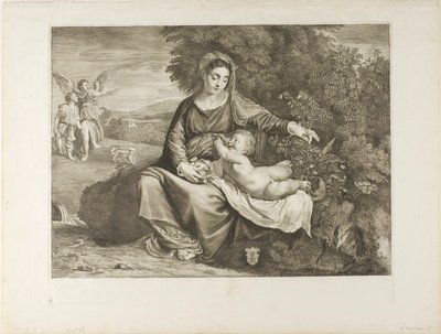 madonna ve çocuk by Cornelis Visscher