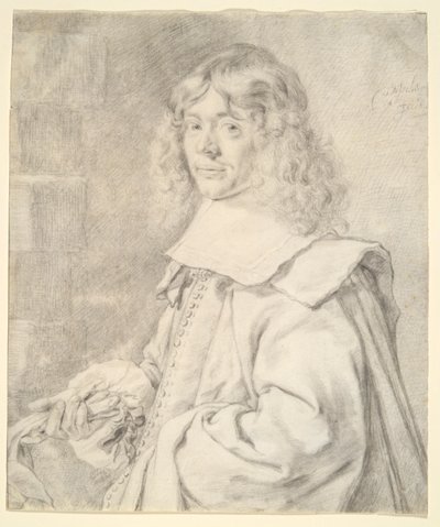 Genç Bir Adamın Portresi by Cornelis Visscher