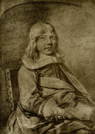 On bir yaşında bir çocuğun portresi by Cornelis Visscher