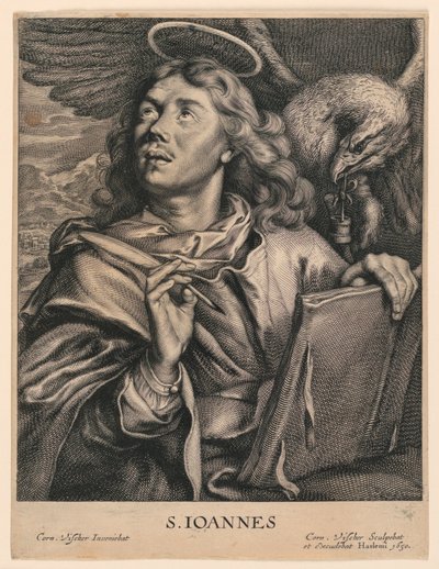 Aziz John the Evangelist (S. Ioannes) by Cornelis Visscher