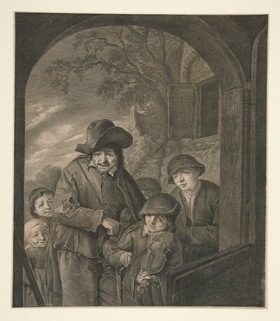 İsimsiz (Han Kapısındaki Müzisyenler) by Cornelis Visscher
