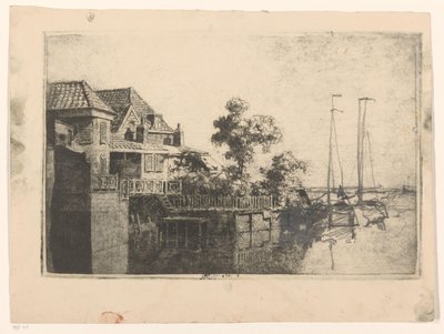 su üzerinde ev by Cornelis Vreedenburgh