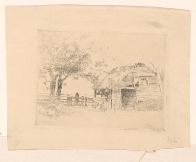 Sazdan çatılı eski ahır by Cornelis Vreedenburgh