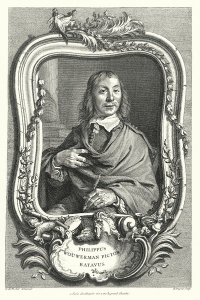 Philips Wouwerman, Hollandalı ressam by Cornelis after Visscher