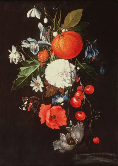 Meyve ve Çiçeklerle Natürmort by Cornelis de Heem