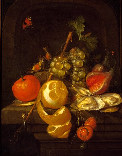 Meyve ve İstiridye ile Natürmort, 1650