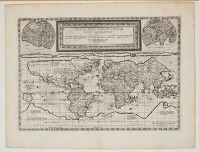 Dünyanın Bilişsel Evrensel Tanımı, Anvers, 1593 by Cornelis de Jode
