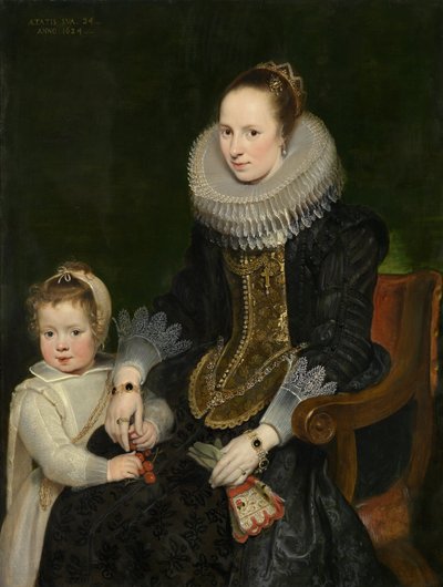 Anne ve çocuk by Cornelis de Vos