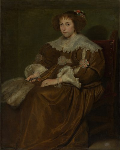 Genç Bir Kadının Portresi. by Cornelis de Vos
