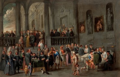 Hasta Ziyareti (Yedi Merhamet Eseri ile bir döngüden). 1640 civarında by Cornelis de Wael