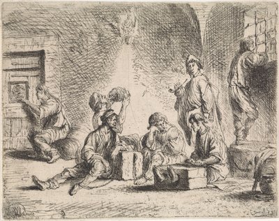 Zindandaki mahkumlar Tür sahneleri (dizi başlığı) by Cornelis de Wael