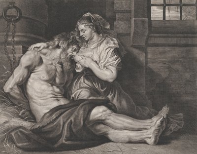 Cimon ve Pero, yak. 1650-80. by Cornelis van Caukercken