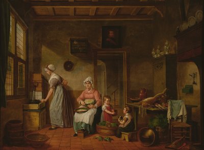 Mutfak İç Mekanı, 1820 by Cornelis van Cuylenburg