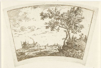 Bir çiftlik ile manzara by Cornelis van Noorde
