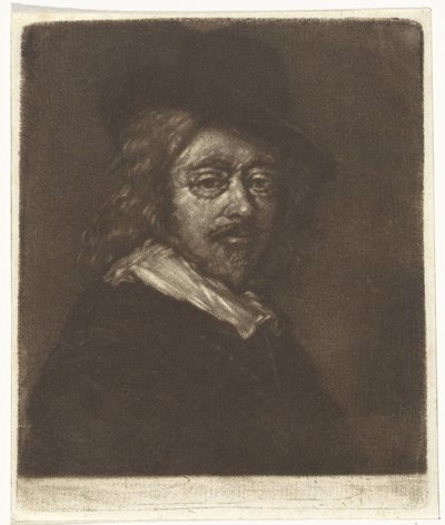 Şapkalı Frans Hals portresi by Cornelis van Noorde