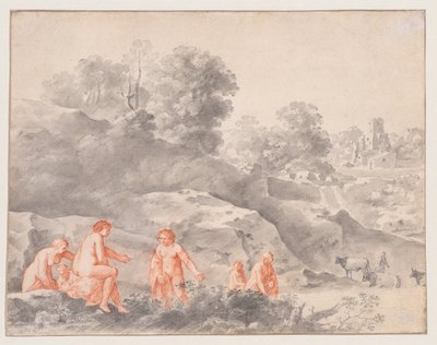 Bir Manzarada Çıplaklar (muhtemelen Diana ve Callisto) by Cornelis van Poelenburch