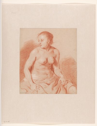 Oturan Kadın Çıplak by Cornelis van Poelenburch