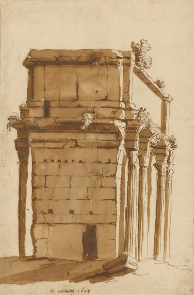 Septimius Severus Kemeri, Roma by Cornelis van Poelenburgh