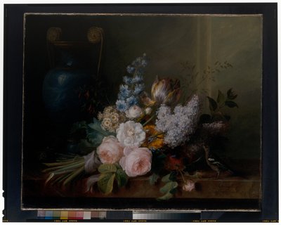 Çiçeklerin Natürmortu by Cornelis van Spaendonck