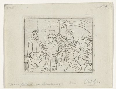 İsa ve zinayla alınan kadın by Cornelis van der Griendt