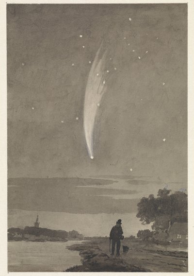 Donati'nin Kuyruklu Yıldızı, 10 Ekim 1858 by Cornelis van der Griendt