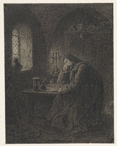 Çalışma odasında bilim adamı by Cornelis van der Griendt