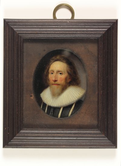 Bölünmüş siyah yelek giyen bir beyefendi by Cornelius I Johnson