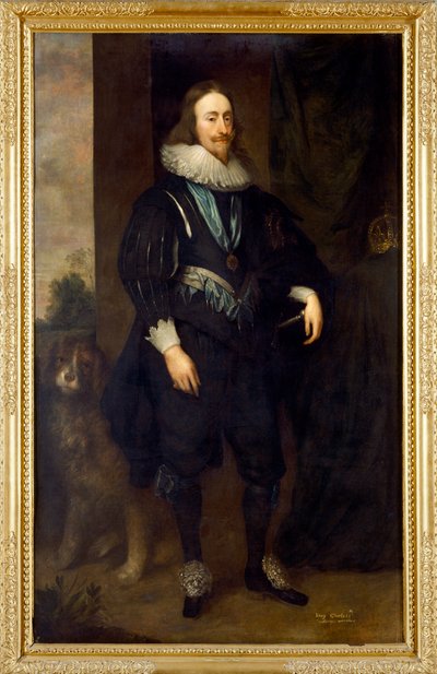 I. Charles (tuval üzerine yağlıboya) by Cornelius Janssen van Ceulen