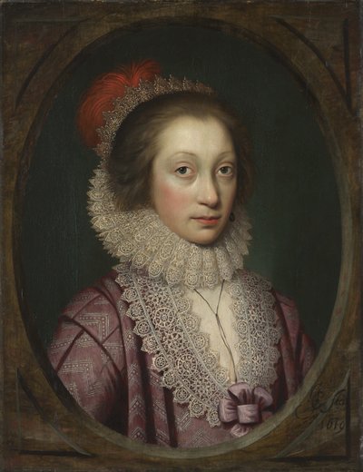 Bir Kadının Portresi, muhtemelen Elizabeth Boothby, 1619 by Cornelius Janssen van Ceulen