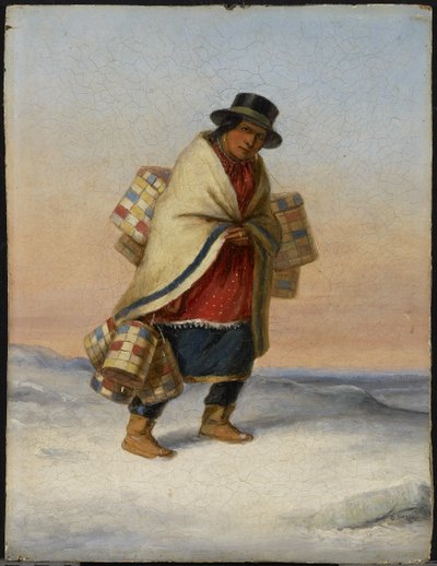 Sepet Satıcısı, c.1850 by Cornelius Krieghoff