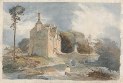 Moated Ev by Cornelius Varley