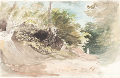 Ross yakınlarındaki bir Ormanlık Şerit by Cornelius Varley