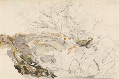 Köprü ve Ağaçlar by Cornelius Varley