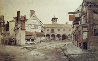 Pazar Yeri, Hereford, 1803 by Cornelius Varley