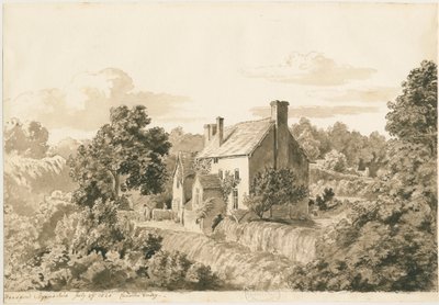 Woodford - Kulübeler: sepya çizimi, 27 Temmuz 1820 by Cornelius Varley