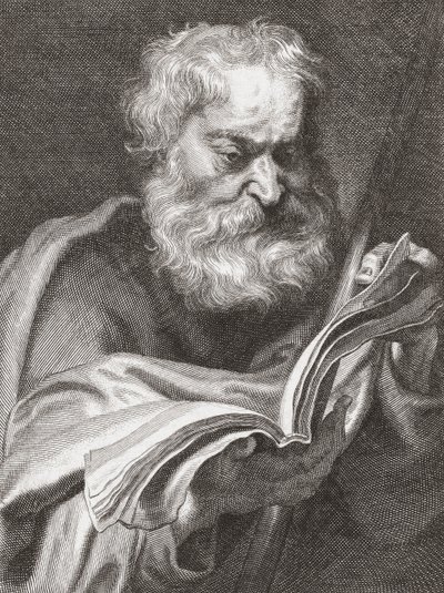 Havari Thomas, Şüpheci Thomas, portre. by Cornelius van Caukercken