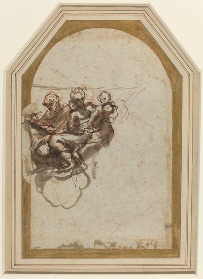 Aziz Matta ve Aziz Jerome [verso] by Correggio