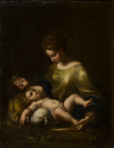 Madonna ve Çocuk, c.1509-34 (tuval üzerine yağlı boya) by Correggio