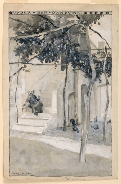 Kendi Asmasının Altında, "Modern Atina" için İllüstrasyon by Corwin Knapp Linson