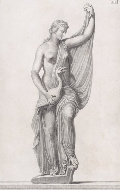 Leda ve Kuğu Heykeli, 1734 by Cosimo Mogalli