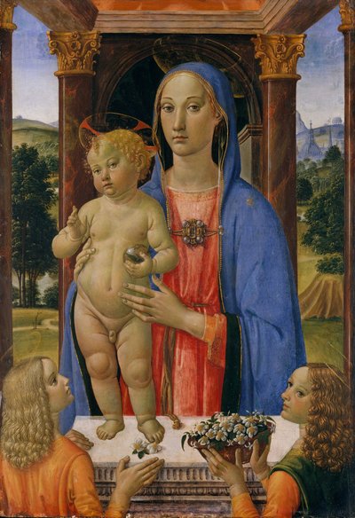 Madonna ve Meleklerle Çocuk. by Cosimo Rosselli