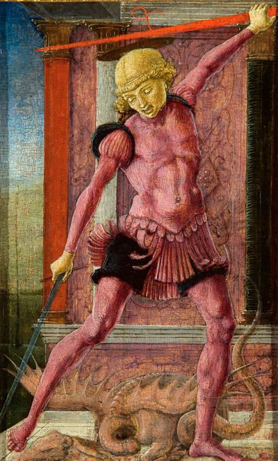 Aziz George, yaklaşık 1462. by Cosimo Tura